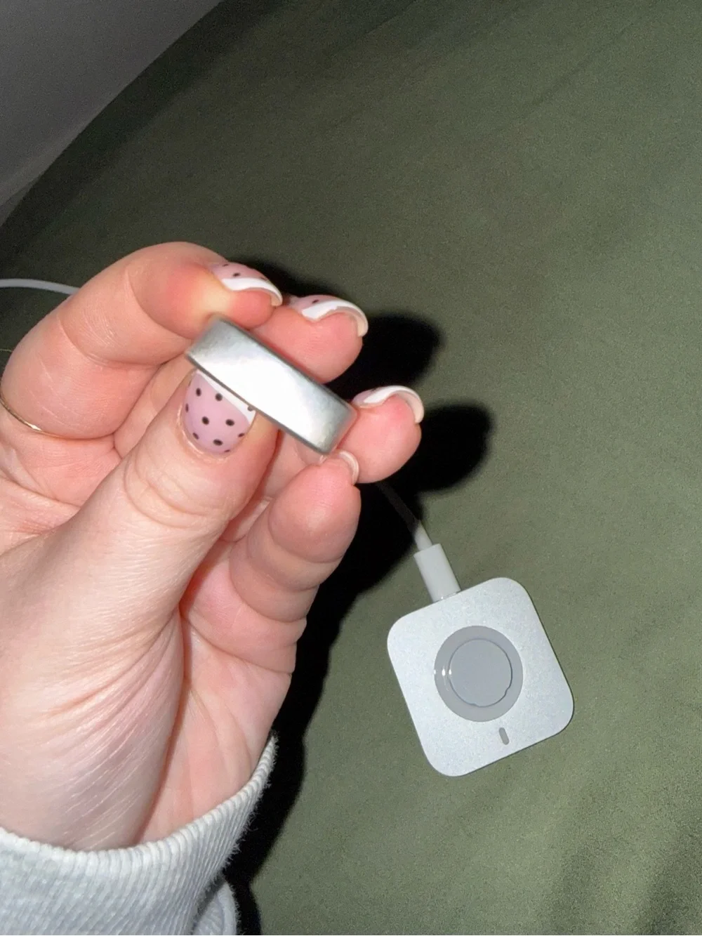 Oura Ring 4 - Brushed Silver - Size 10